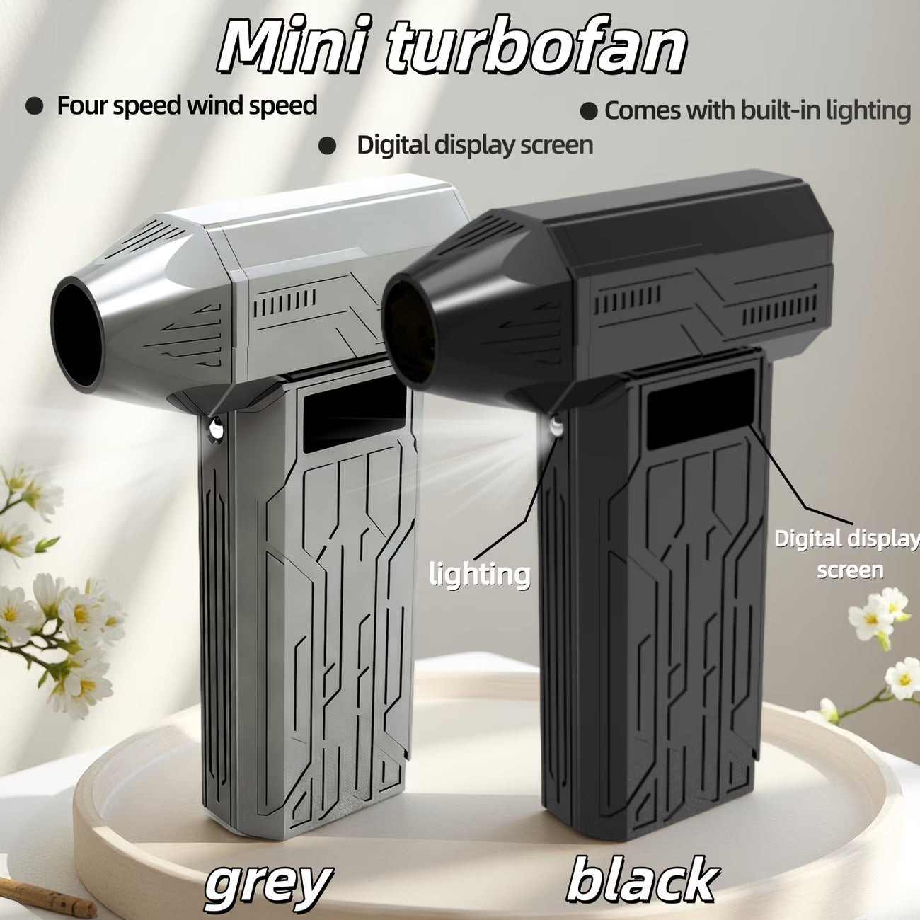Portable Electric Air Dust Collector & Turbo Air Blower – 4 Speed USB Rechargeable Mini Cleaning Blower