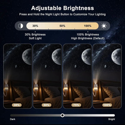 Galaxy Star Projector – USB Night Light with 360° Rotation & 12 Scenes
