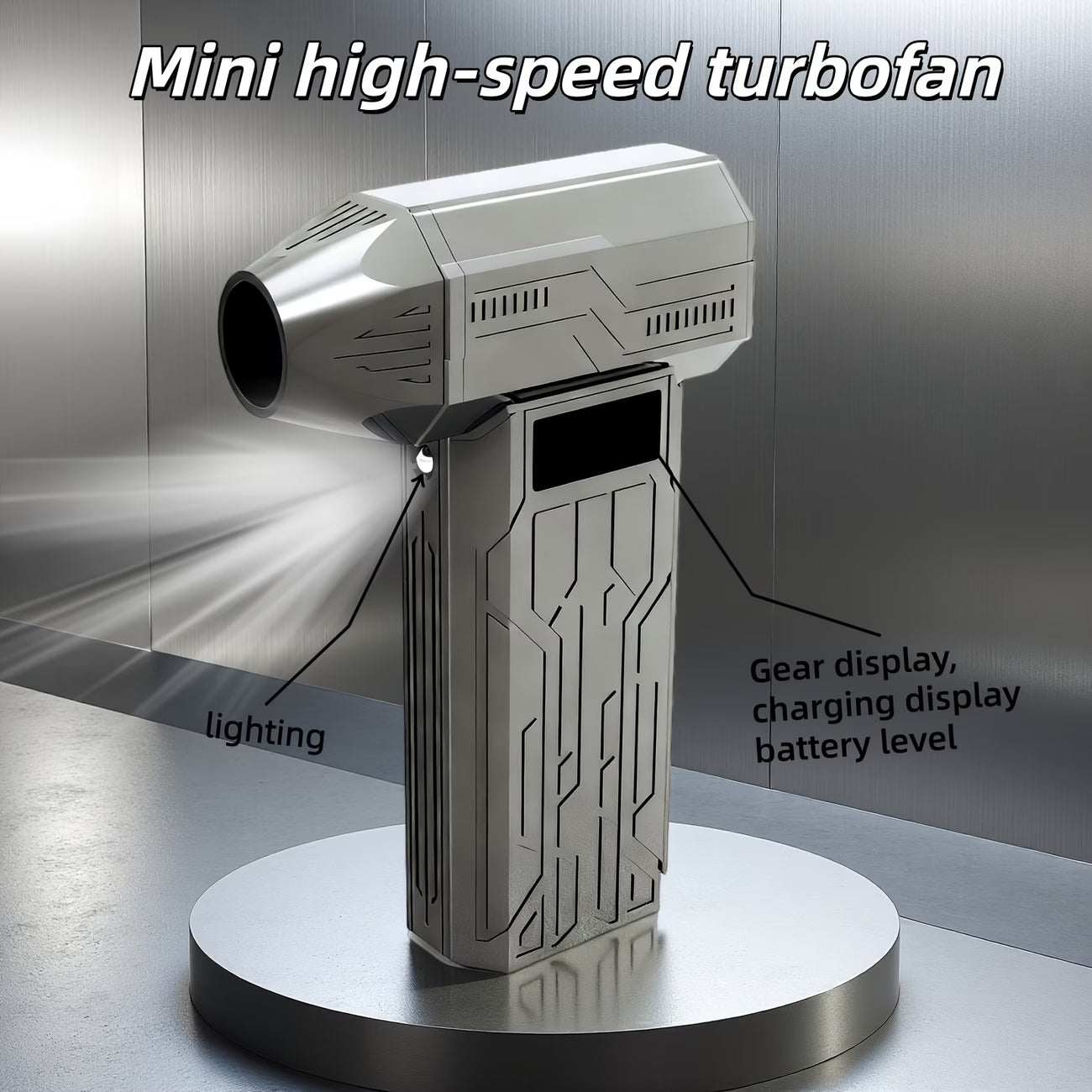 Portable Electric Air Dust Collector & Turbo Air Blower – 4 Speed USB Rechargeable Mini Cleaning Blower