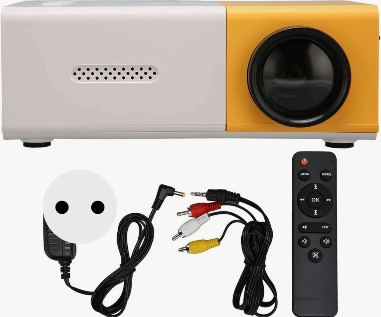 Mini Projector YG300 – Portable 1080P LED Projector with HDMI, USB, AV and TF Card – Wireless Connectivity for Movies, Gaming and Presentations at Home