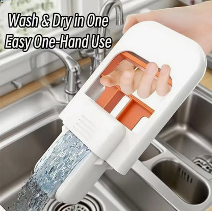Foldable Mini Mop | Portable Desktop Wet & Dry Cleaning Mop | Self‑Squeezing