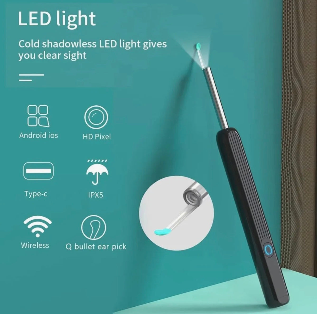 SmartVue Ear Cleaner — HD Camera Ear Wax Removal Tool