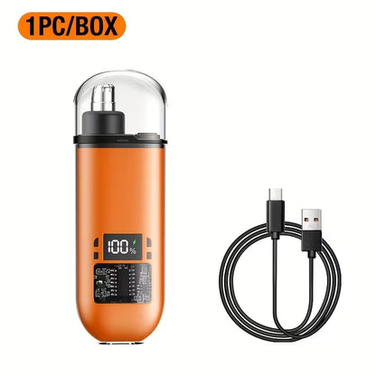 1pc Nose Hair Trimmer Mini Portable Fashion Power Digital Display USB Charging