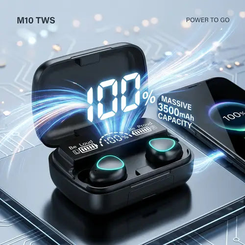 M10 TWS Wireless Bluetooth Earbuds