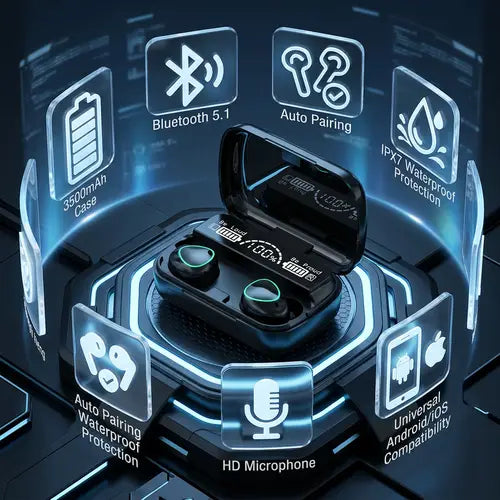 M10 TWS Wireless Bluetooth Earbuds
