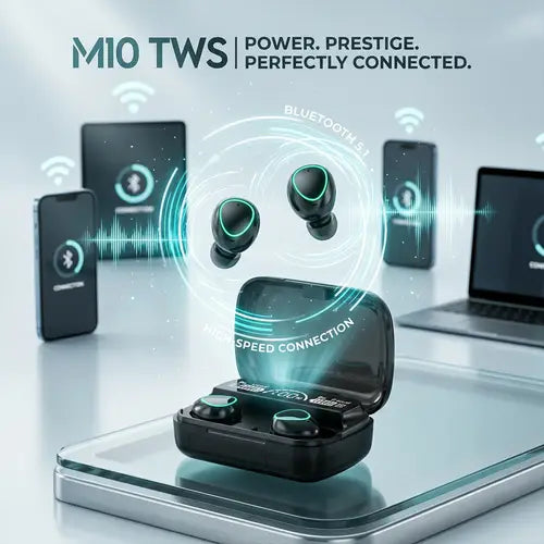 M10 TWS Wireless Bluetooth Earbuds