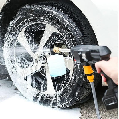 High Pressure Cordless Car Washer Spray Gun – Portable Wireless Pressure Washer with Double Battery